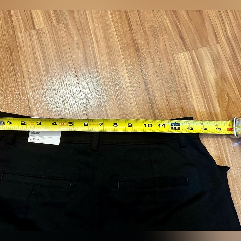 Express Stretch Straight Mid Rise Pants - Picture 7 of 9